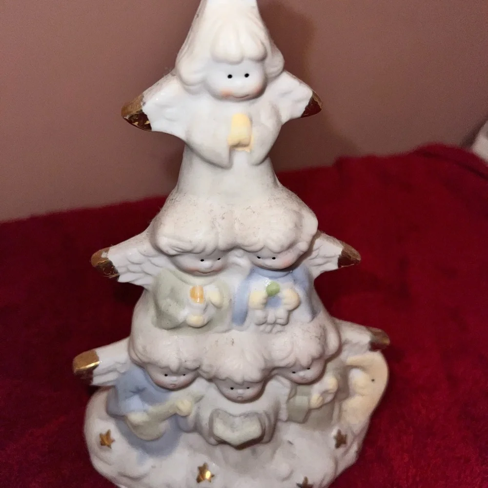 Holiday Angel ceramic decoration light with on & off switch‎ 🆕 in box